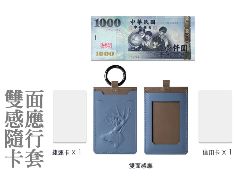 玫瑰深咖啡．雙面感應卡套 - Image 4