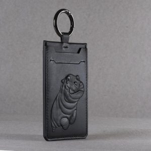 河馬黑色．雙面感應卡套