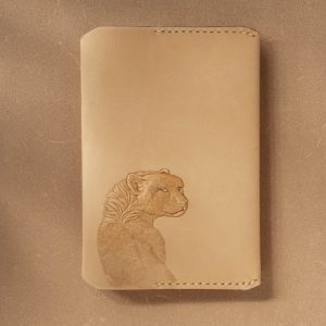 皮革口袋筆記、護照夾通用－豹 LPK-002-1